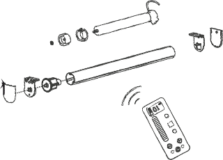 Illustration of Rechargeable Battery Operated Blind
